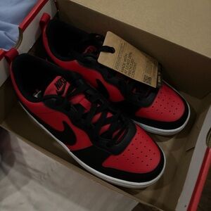 Nike Black and Red Athletic Shoes